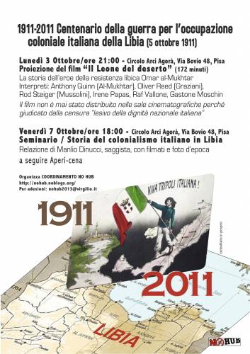 manifesto-1911-2011 In occasione del centenario della guerra  per l'occupazione coloniale italiana della Libia (56 ottobre 2011).jpg